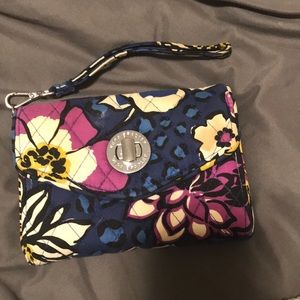 Vera Bradley African violet wristlet
